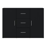 vidaXL Buffet Noir 91x29 5x65 cm Bois d'ingénierie