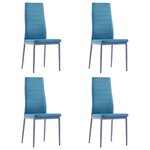 vidaXL Ensemble de salle à manger 5 Pièces Bleu