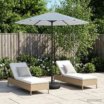 vidaXL Parasol de jardin 230 x 230 cm Polyester Rectangulaire