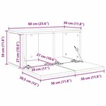 vidaXL Ensemble meuble TV 4 Pièces Chêne Noir Moyen 30 x 60 x 30.5 cm