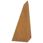 vidaXL Braise Marron 58 x 40 x 100 cm Acier résistant aux intempéries