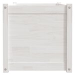 vidaXL Jardinière Blanc 100x50x50 cm Bois de pin massif