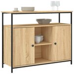 vidaXL Buffet Chêne Sonoma 100x35x80 cm Bois d'ingénierie