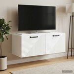 vidaXL Meuble TV mural Blanc 78 5 x 41 x 30 cm Bois d'ingénierie