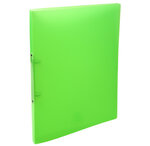 Classeur 2 anneaux 15 mm polypropylène Crystal colours - A4  couleurs aléatoires x 30 EXACOMPTA