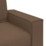 vidaXL Canapé 2 places Marron 180x78x84 cm Tissu