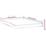 vidaXL Protège-matelas blanc 120x220 cm imperméable