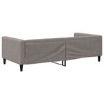 vidaXL Lit de repos taupe 100x200 cm tissu