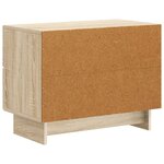 vidaXL Cabinet de chevet avec tiroir Chêne Sonoma 62 x 34 5 x 47 5 cm