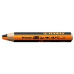 Crayon multi-talents woody 3 in 1 duo - orange-noir x 5 stabilo