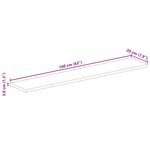 vidaXL Dessus de table 160x20x3 8cm rectangulaire bois massif manguier