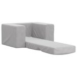 vidaXL Canapé-lit pour enfants Gris clair Peluche douce