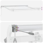 vidaXL Auvent Rétractable 300 x 250 cm Gris clair