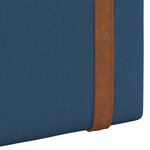 vidaXL Tête de lit suspendue Bleu PU antique