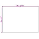 vidaXL Tapis de surface PALMERAS Beige 160 x 230 cm Polyester