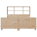 vidaXL Lit bibliothèque sans matelas 150x200 cm bois massif