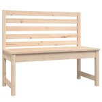 vidaXL Banc de jardin 109 cm bois massif de pin