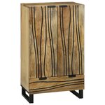 vidaXL Buffet 60x33.5x100 cm Bois massif de mangue