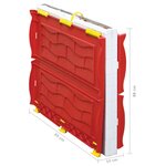 vidaXL Aire de jeu pliable avec porte et fenêtres fonctionnelles