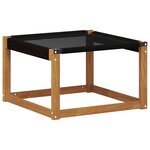 vidaXL Ensemble de canapés d'extérieur 6 pc Naturel et Noir