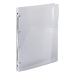 Classeur 4 anneaux 15 mm polypropylène Crystal - A4 - Cristal x 20 EXACOMPTA