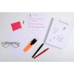 Étui de 100 fiches bristol blanc uni non perforé 148x210mm Blanc EXACOMPTA