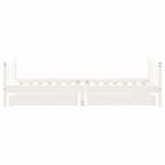 vidaXL Cadre de lit d'enfants tiroirs blanc 90x190 cm bois pin massif