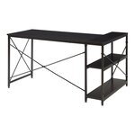 Bureau table poste de travail 137 x 88 x 75 cm noir 03_0009065
