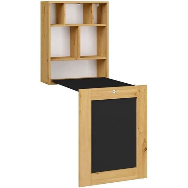 Bureau pliable Tilt Artisan bois naturel noir