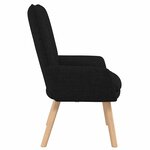 vidaXL Fauteuil relaxant Noir 63 x 67 x 94 cm tissu
