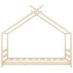 Vidaxl cadre de lit d'enfant bois de pin massif 80x160 cm