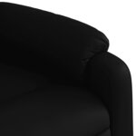 vidaXL Fauteuil inclinable Noir Similicuir