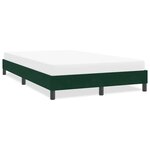 vidaXL Cadre de lit sans matelas vert foncé 120x220 cm velours