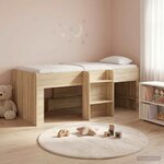 vidaXL Cadre de Lit Élevé pour Enfants 2 Pièces Sonoma Bois d'ingénierie