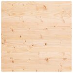 vidaXL Dessus de table 70x70x2 5 cm bois de pin massif