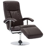 vidaXL Fauteuil TV Marron Similicuir