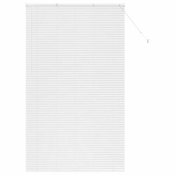 vidaXL Store de Fenêtre avec des rideaux Manuel Blanc Aluminium