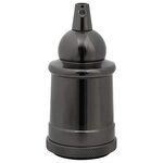 vidaXL Douilles de lampe 2 Pièces noir brillant E27