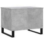 vidaXL Table basse Gris béton 60x44 5x45 cm Bois d'ingénierie