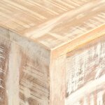 vidaXL Buffet Blanc 73x30x75 cm Bois d'acacia massif