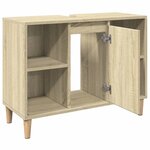 vidaXL Armoire salle de bain chêne sonoma 80x33x60cm bois d'ingénierie