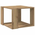 vidaXL Table basse chêne artisanal 40x40x30 cm bois d'ingénierie