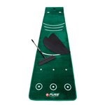 Pure2improve tapis de putting double grain avec balai 335 3 x 69 9 cm