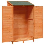vidaXL Abri de jardin Marron 106 x 56 x 176 5 cm Bois de Sapin Massif