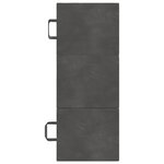 vidaXL Canapé-lit pliable 90 x 63 x 45 cm Gris foncé