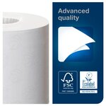 Advanced papier toilette en rouleaux standard sans tube, double épaisseur, gaufré, 400 feuilles - Blanc (paquet 24 rouleaux)