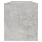 vidaXL Armoire à chaussures murale Gris béton 100x35x38 cm