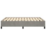 vidaXL Cadre de lit sans matelas gris clair 140x200 cm velours
