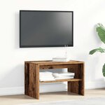vidaXL Meuble TV vieux bois 60x40x40 cm bois d'ingénierie