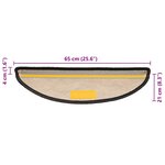 vidaXL Tapis d'escalier autocollants 30 Pièces 65x21x4 cm anthracite